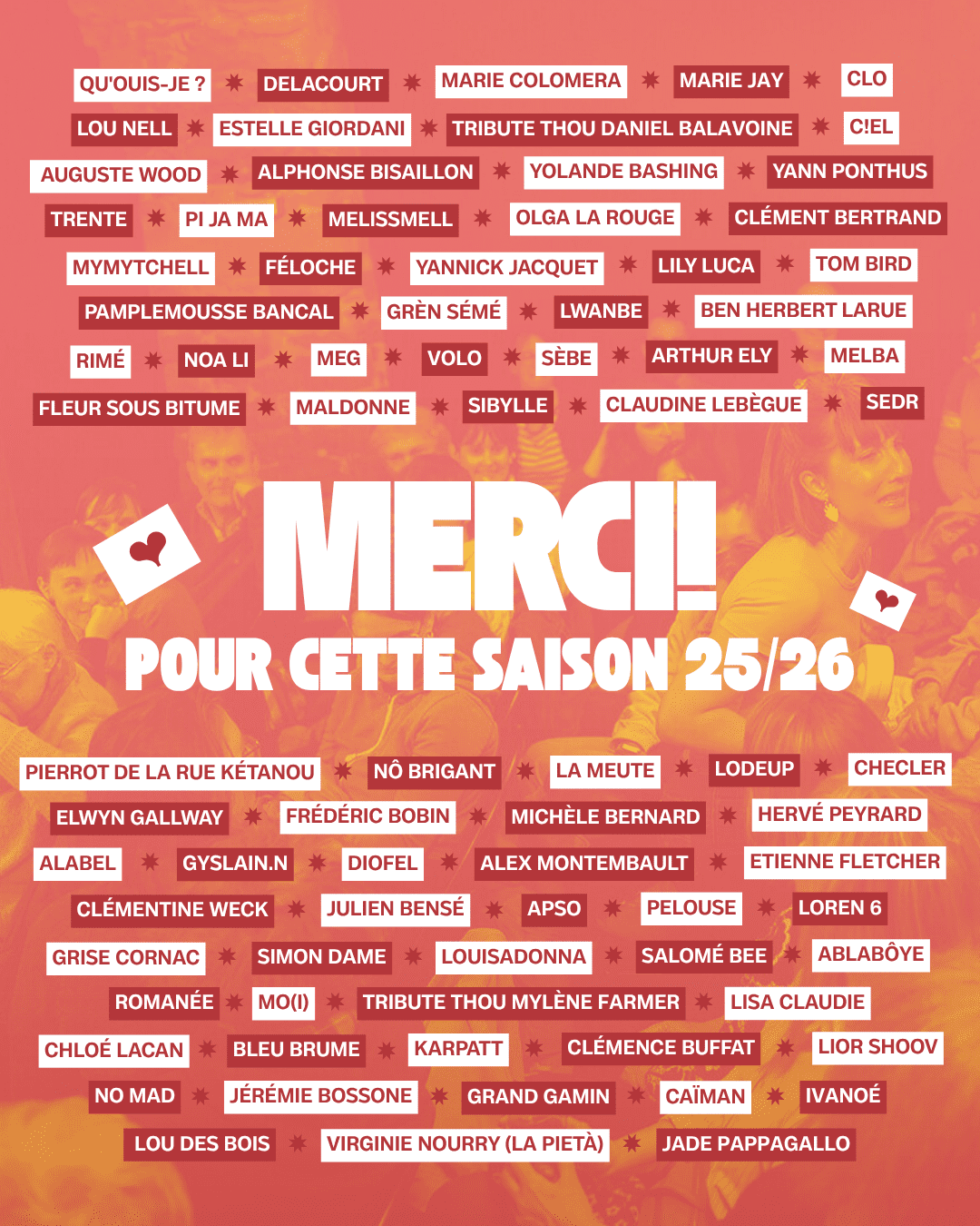 MERCI POUR CETTE MERVEILLEUSE SAISON !